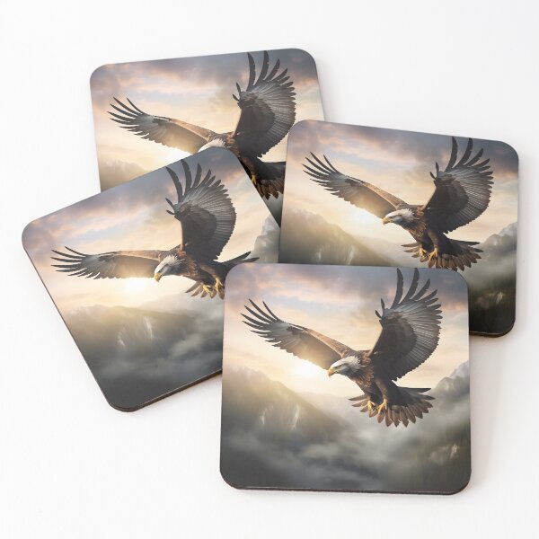 Item preview, Flight of Freedom: A Majestic Eagle's Soaring Wings designed and sold by DrawnThreads.