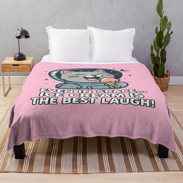 Item preview, "Funny Astronaut Cat Eating Ice Cream - Cute Space Cat Design" designed and sold by Designly Yours.