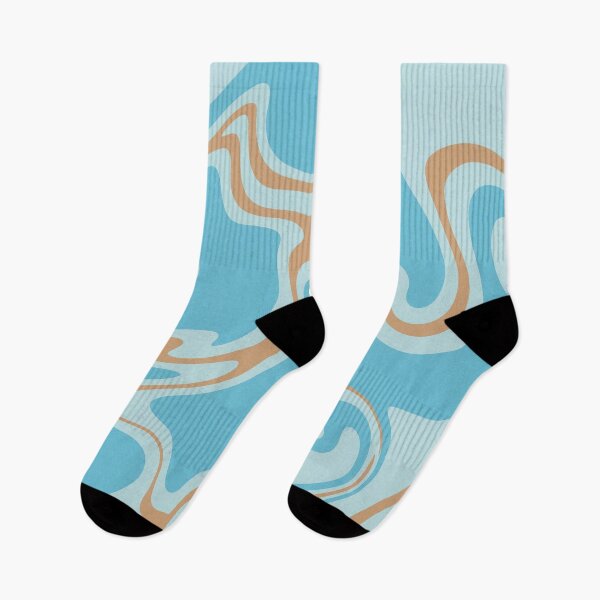 Item preview, Light Blue and Tan Liquid Ripple Pattern designed and sold by Owcomm.