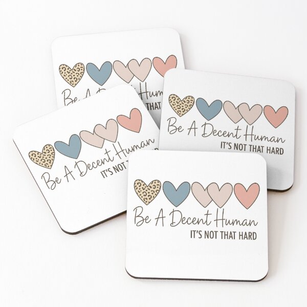 Item preview, Be A Decent Human Retro Heart Kindness Quote designed and sold by Nouna11.