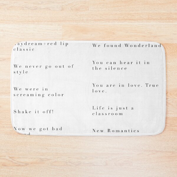Item preview, 1989 lyrics designed and sold by samleigal.