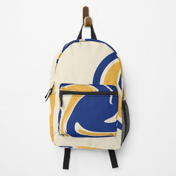 Item preview, Navy Blue and Goldenrod Swirls on Cream designed and sold by Owcomm.