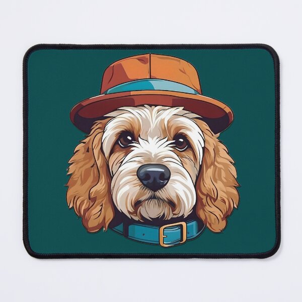 Item preview, Cockapoo with hat - Dogwifhat designed and sold by DigitaledbyTailor.