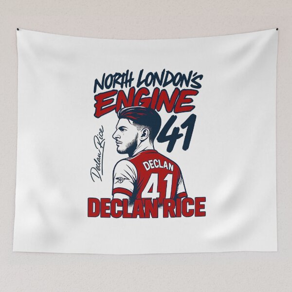 Item preview, Declan Rice Shirt – North London Engine 41 Arsenal designed and sold by GoonerGalaxy86.
