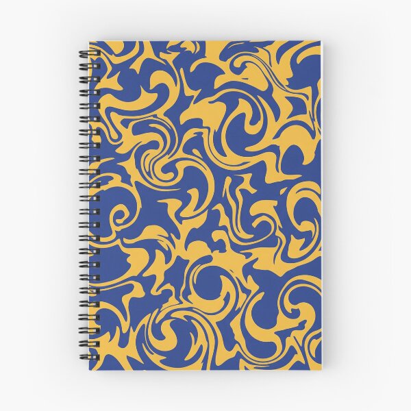 Item preview, Royal Blue and Goldenrod Swirl Pattern designed and sold by Owcomm.