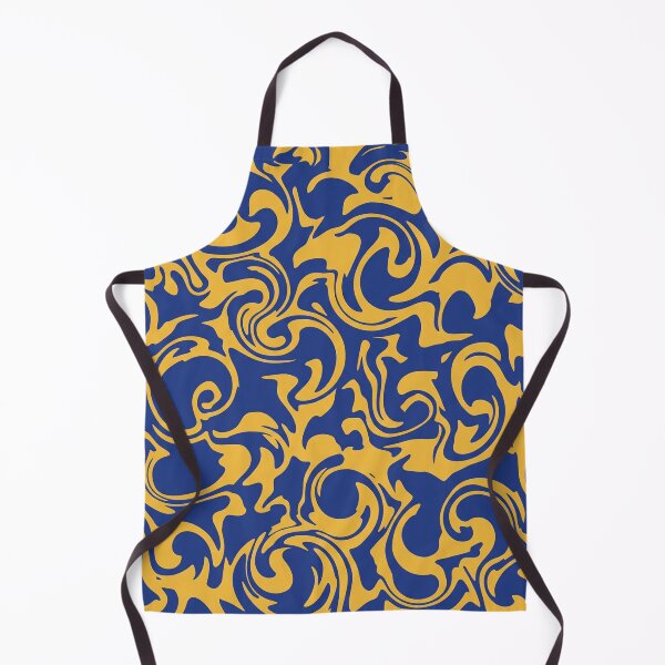 Item preview, Royal Blue and Goldenrod Swirl Pattern designed and sold by Owcomm.