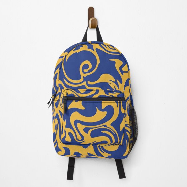 Item preview, Royal Blue and Goldenrod Swirl Pattern designed and sold by Owcomm.