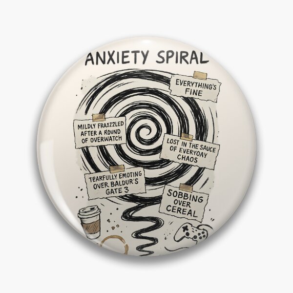 Item preview, Anxiety Spiral – A Soft Spiral Descent designed and sold by Soft Spiral Society.