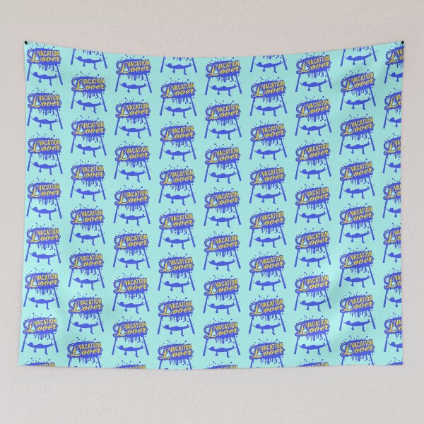 Item preview, Vacation Lover Graffiti Hammock Sleeping Saying designed and sold by shirt-o-mat.