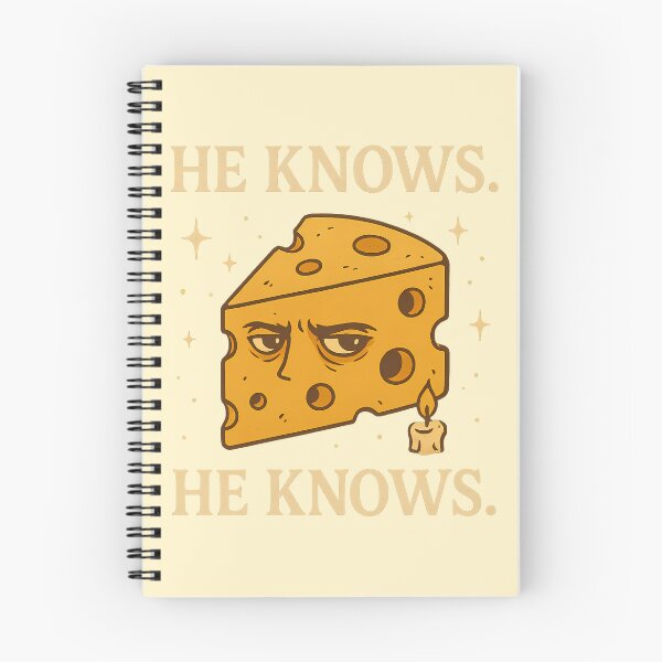 Item preview, He Knows – The Cheese Has Seen Too Much designed and sold by Soft Spiral Society.
