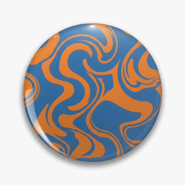 Item preview, Blue and Orange Swirl Pattern designed and sold by Owcomm.