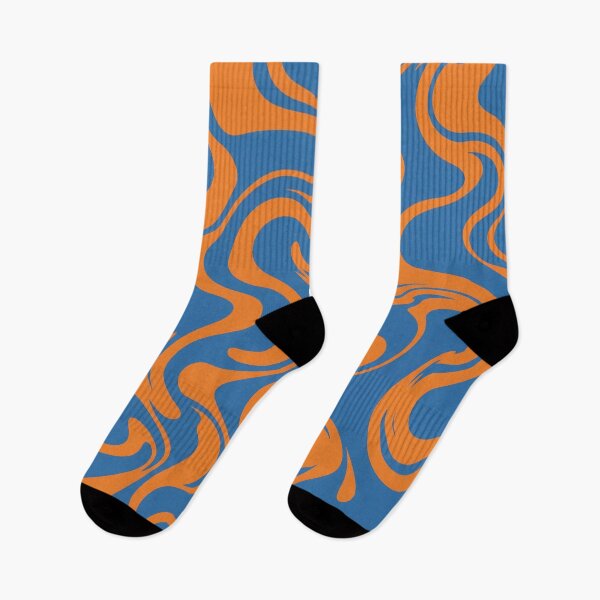 Item preview, Blue and Orange Swirl Pattern designed and sold by Owcomm.