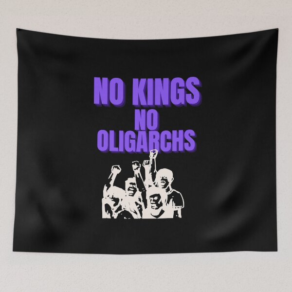 Item preview, no kings no oligarchs designed and sold by TEEJAMBOREE.