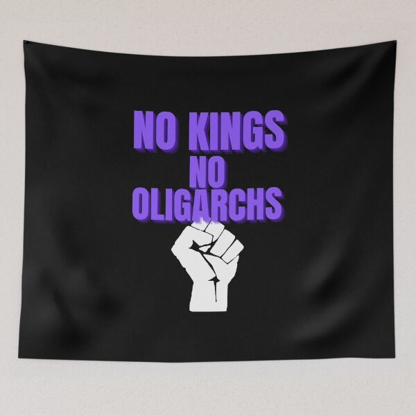 Item preview, no kings no oligarchs designed and sold by TEEJAMBOREE.