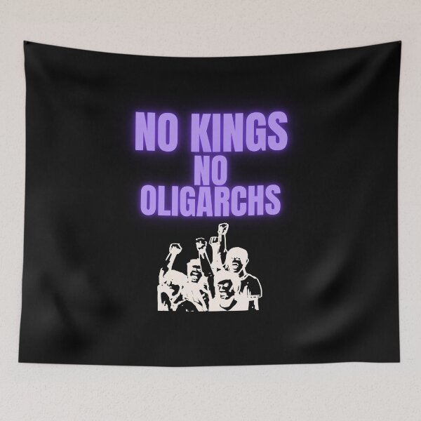 Item preview, no kings no oligarchs designed and sold by TEEJAMBOREE.