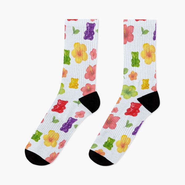 Item preview, Cute gummy bears and little flowers trendy pattern designed and sold by HandmadeMood.