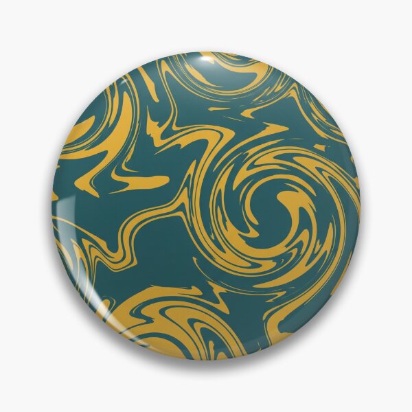 Item preview, Deep Teal and Goldenrod Swirl Pattern designed and sold by Owcomm.