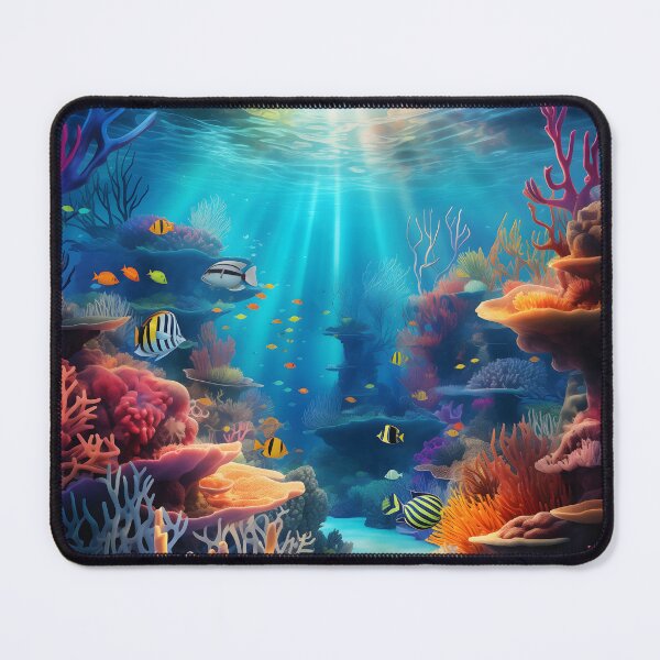 Item preview, Enchanting Underwater Odyssey: Life in the Vibrant Coral Realms designed and sold by DrawnThreads.