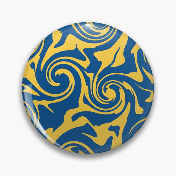 Item preview, Royal Blue and Goldenrod Swirl Pattern designed and sold by Owcomm.
