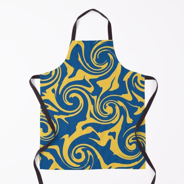 Item preview, Royal Blue and Goldenrod Swirl Pattern designed and sold by Owcomm.