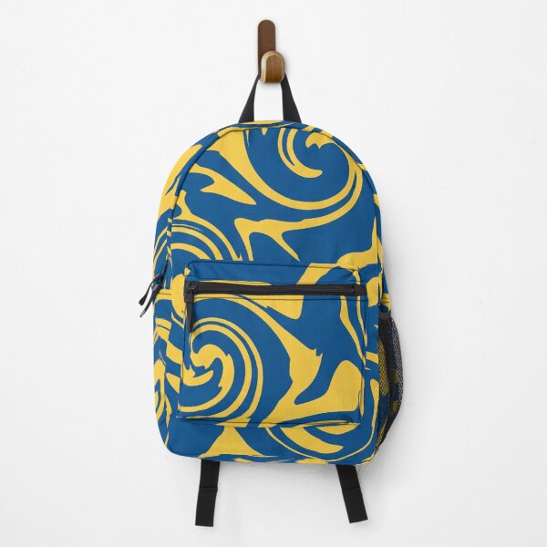 Item preview, Royal Blue and Goldenrod Swirl Pattern designed and sold by Owcomm.