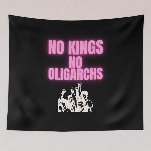 Item preview, no kings no oligarchs designed and sold by TEEJAMBOREE.