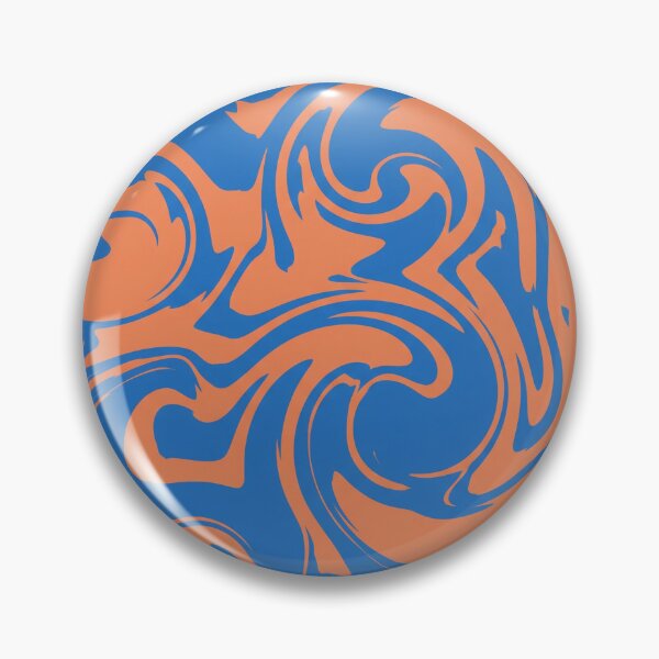 Item preview, Blue and Orange Fluid Swirl Pattern designed and sold by Owcomm.