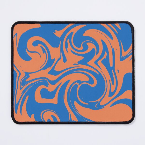 Item preview, Blue and Orange Fluid Swirl Pattern designed and sold by Owcomm.