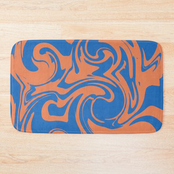 Item preview, Blue and Orange Fluid Swirl Pattern designed and sold by Owcomm.