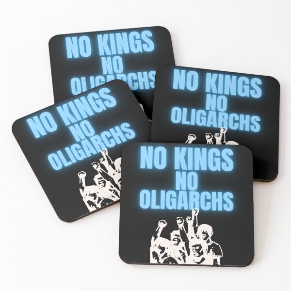 Item preview, no kings no oligarchs designed and sold by TEEJAMBOREE.