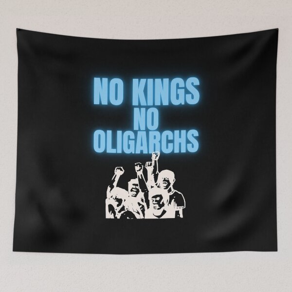 Item preview, no kings no oligarchs designed and sold by TEEJAMBOREE.