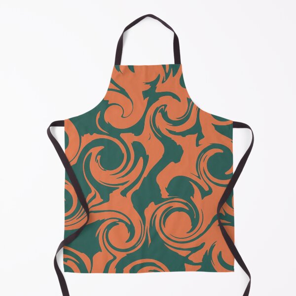 Item preview, Deep Teal and Orange Swirl Pattern designed and sold by Owcomm.