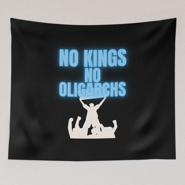 Item preview, no kings no oligarchs designed and sold by TEEJAMBOREE.