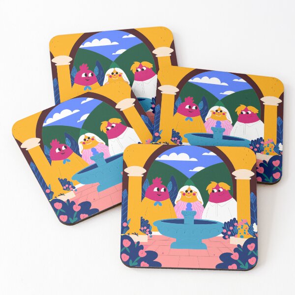 Item preview, Garden Friends by the Fountain designed and sold by ART ATTACK ZONE.