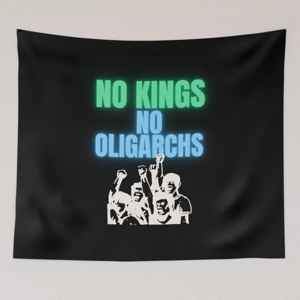 Item preview, no kings no oligarchs designed and sold by TEEJAMBOREE.