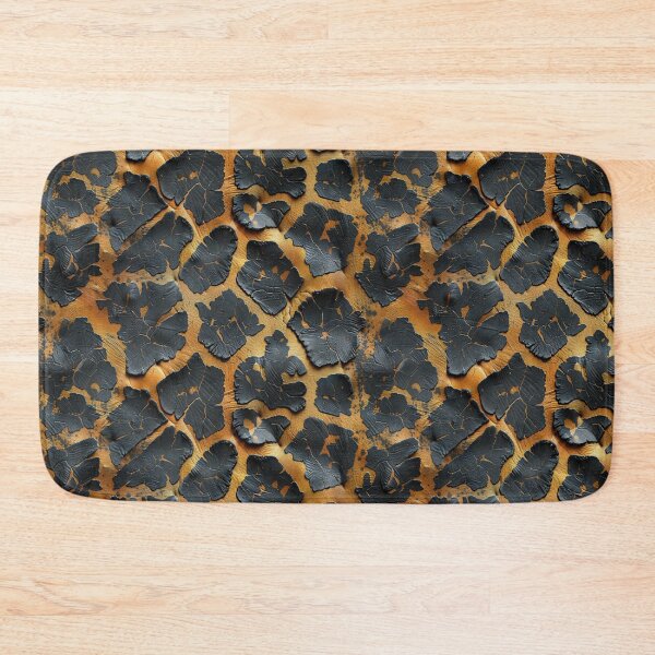 Item preview, Abstract Black and Orange Cracked Texture Pattern designed and sold by NTGUILTY.