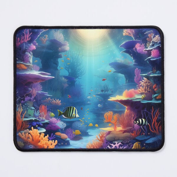 Item preview, Beneath the Azure Waves: A Submerged Dreamscape designed and sold by DrawnThreads.