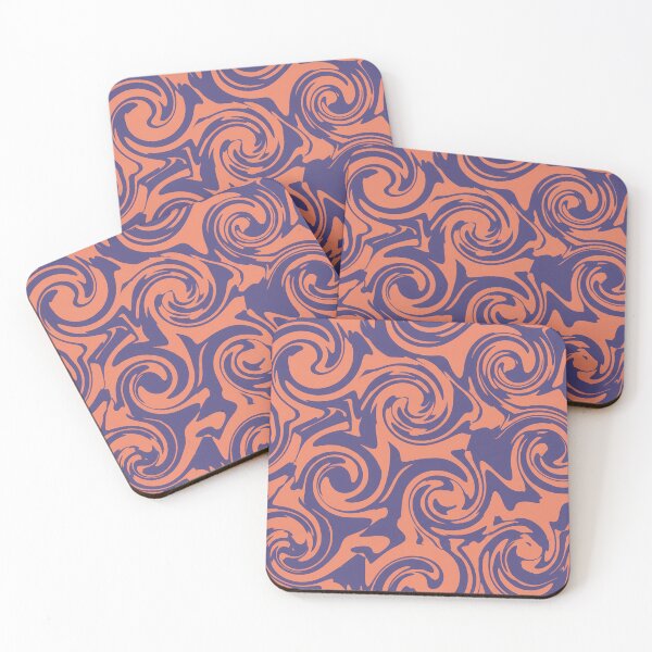 Item preview, Deep Purple and Coral Swirl Pattern designed and sold by Owcomm.