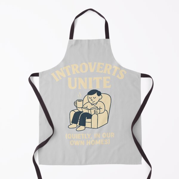 Item preview, Introverts Unite – Quietly, In Our Own Homes – Funny Mental Health Design designed and sold by Viltogvakkertstudio.