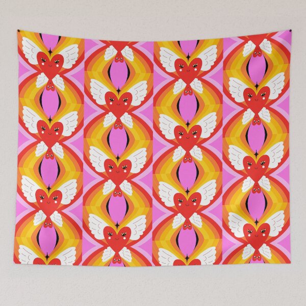 Item preview, Love in Flight backgrounds modern illustration designed and sold by ART ATTACK ZONE.