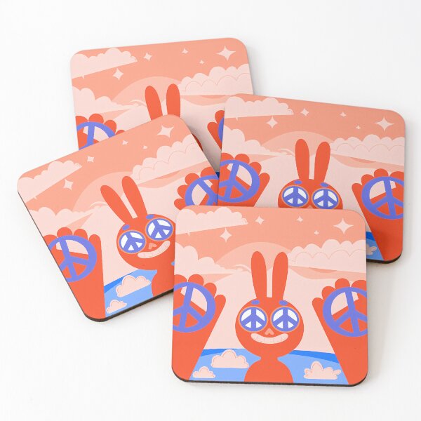 Item preview, Peaceful Bunny contemporary art creative expression designed and sold by ART ATTACK ZONE.
