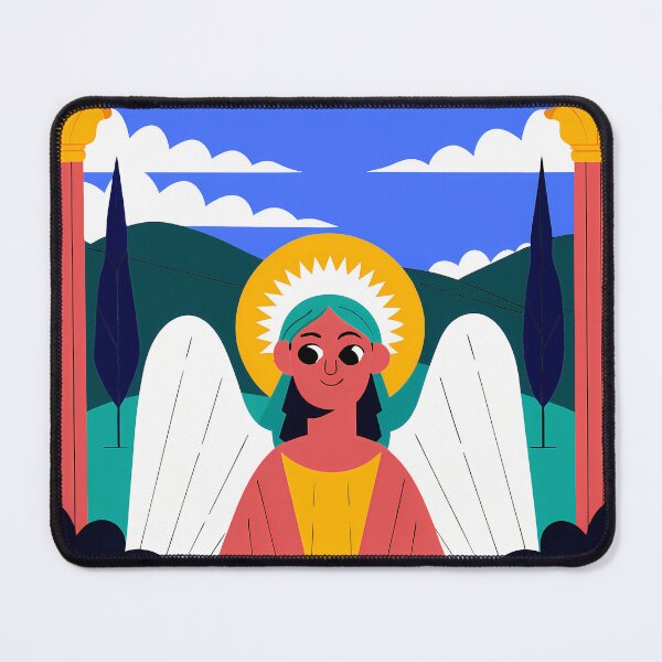 Item preview, Heavenly Guardian vibrant colors whimsical art playful designs designed and sold by ART ATTACK ZONE.