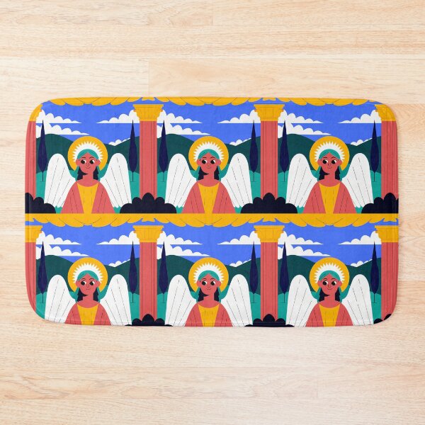 Item preview, Heavenly Guardian vibrant colors whimsical art playful designs designed and sold by ART ATTACK ZONE.