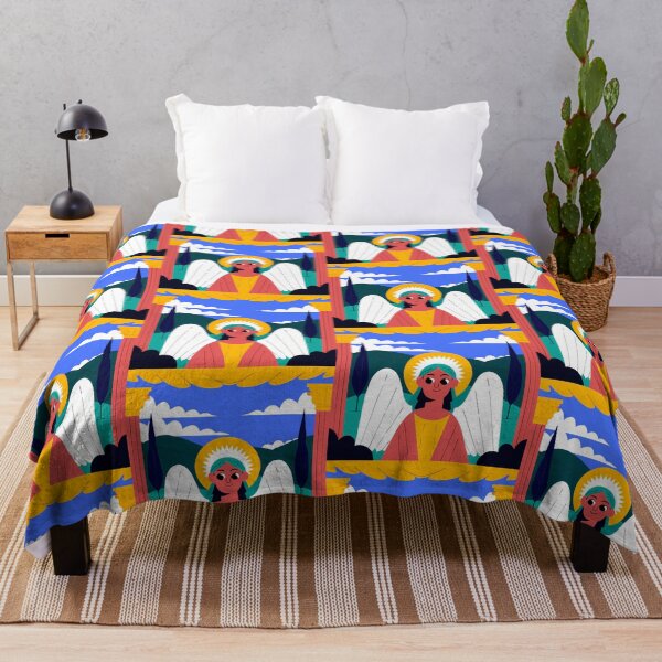 Item preview, Heavenly Guardian vibrant colors whimsical art playful designs designed and sold by ART ATTACK ZONE.