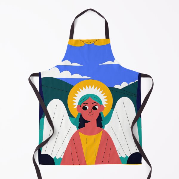 Item preview, Heavenly Guardian vibrant colors whimsical art playful designs designed and sold by ART ATTACK ZONE.