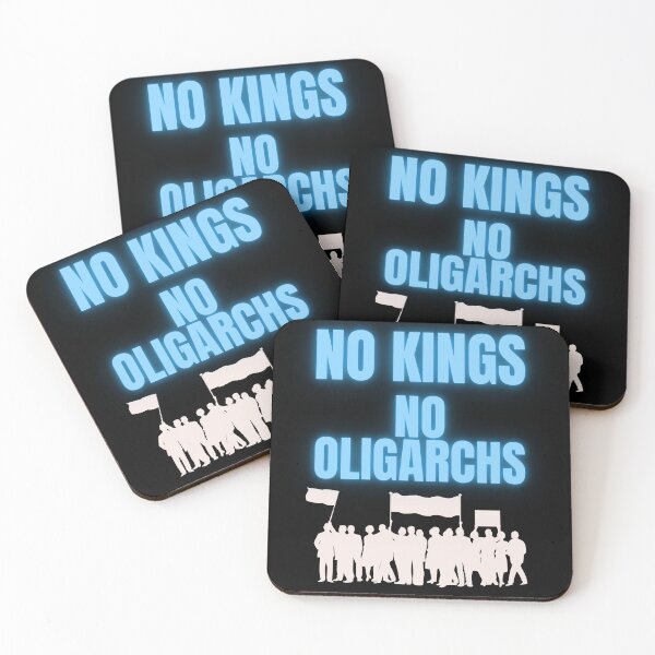 Item preview, no kings no oligarchs designed and sold by TEEJAMBOREE.