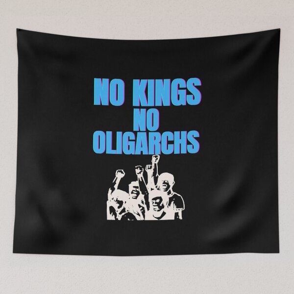 Item preview, no kings no oligarchs designed and sold by TEEJAMBOREE.
