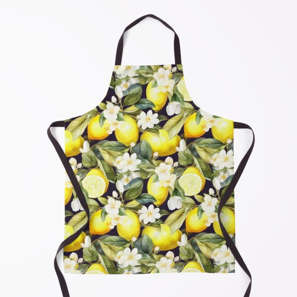Item preview, Sicilian Lemon Blossoms Pattern Watercolour Dolce Vita Amalfi designed and sold by PG Illustration.