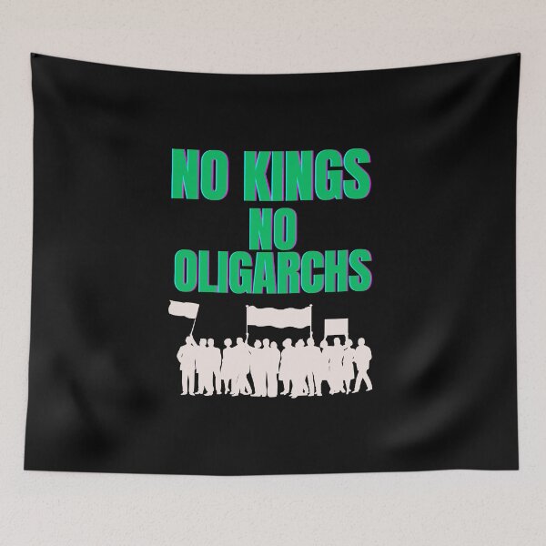 Item preview, no kings no oligarchs designed and sold by TEEJAMBOREE.