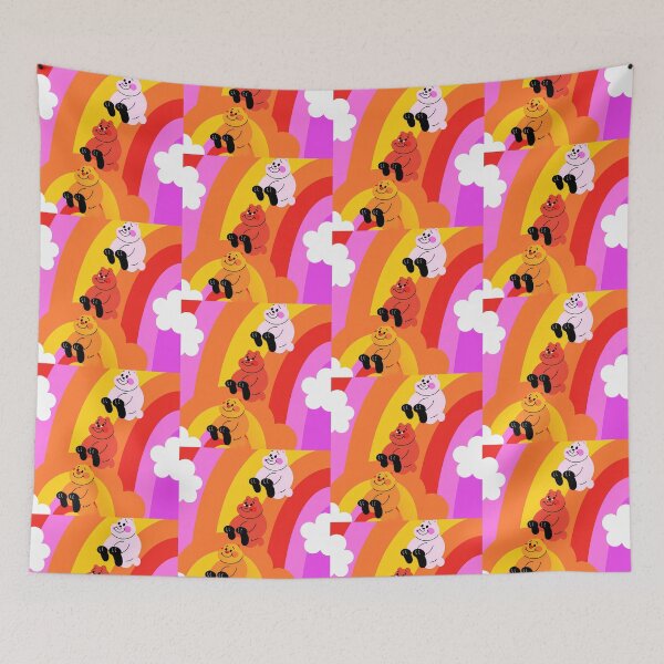 Item preview, Bears on a Rainbow Ride colorful backgrounds designed and sold by ART ATTACK ZONE.